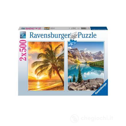 Mare e monti Puzzle 2 x 500 pz (17267)