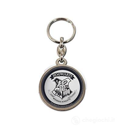 Hogwarts Shields Round Metal Keychain