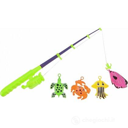 Gioco pesca Pescatore set 6 pz