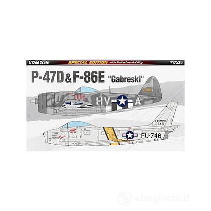 Aereo P-47D & F-86E Gabreski. Scala 1/72 (AC12530)
