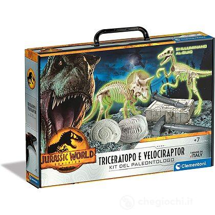Jurassic World 3 - Triceratopo + Velociraptor (19307)