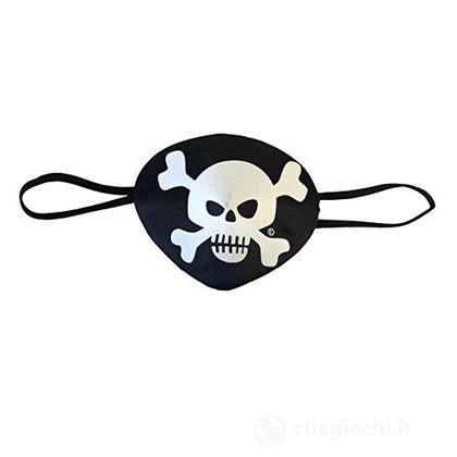 Benda Per Occhio Pirata Teschio Bianco