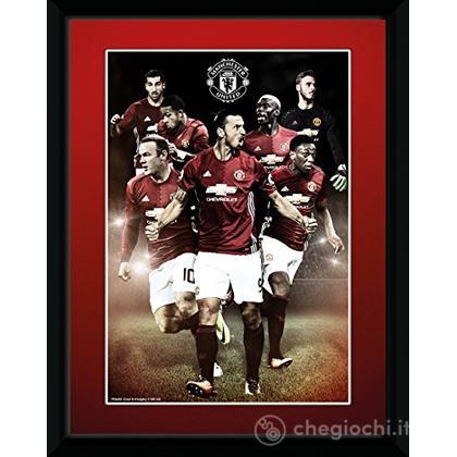 Manchester United: Players 16/17 (Stampa In Cornice 15x20 Cm)