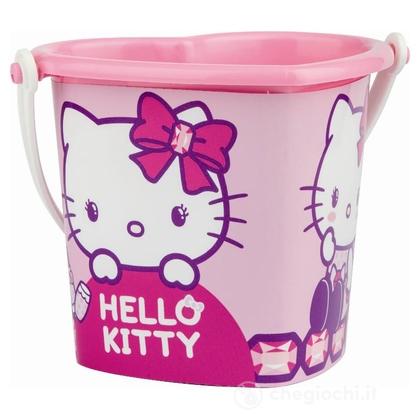 Secchiello A Forma Di Cuore Hello Kitty Con Manico