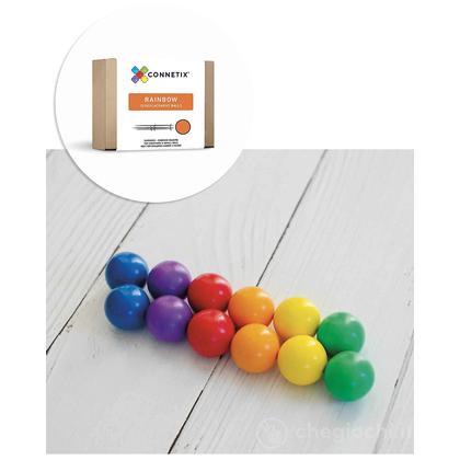 12 Palline - Arcobaleno - 100% Plastica ABS Atossica - Apprendimento STEM