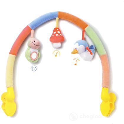 TUMAMA Arco Giocattolo Per Passeggino E Culla Con 4 Sonagli Sensoriali - Giochi Appesi Per Neonati Con Clip Regolabile, Regalo Nascita
