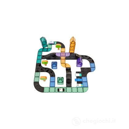 16 Pezzi - Rampe e Intersezioni - 100% Plastica ABS Atossica - Apprendimento STEM