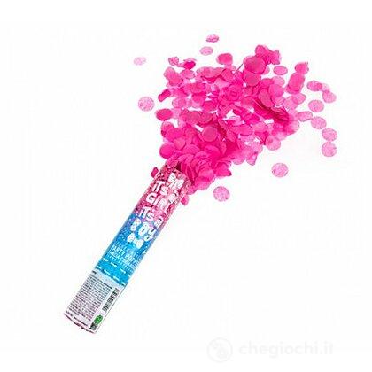 Spara coriandoli ad aria compressa Party Popper cm 20 Gender Reveal rosa (4357)