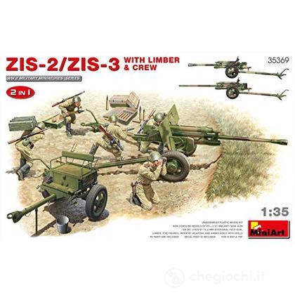 1/35 ZIS-2/ZIS-3 With LIMBER & CREW. 2 IN 1 (MA35369)