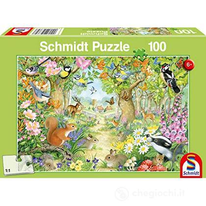 Schmidt Spiele 58878 Puzzle Castello Da Favola 1000 Pezzi - Magia Della Foresta, Dimensioni 69,3x49,3 Cm