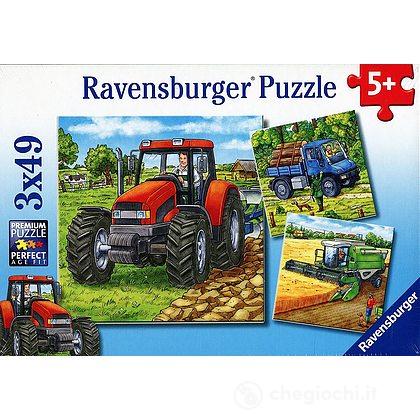 Puzzle 3x49 trattore (093885)