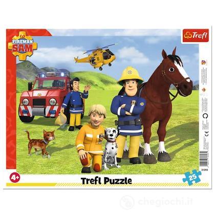 Fireman Sam: Trefl - Puzzle 25 Frame - Always On Guard