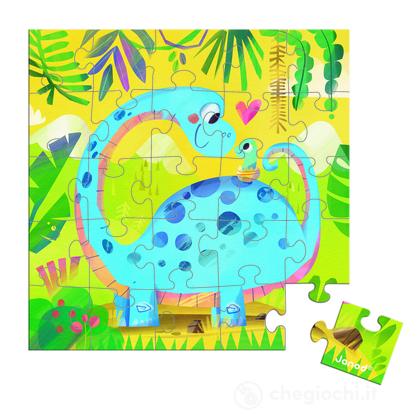 Carta Puzzle Mamma Dinosauro E Cucciolo - a partire dai 3 anni (J02399)