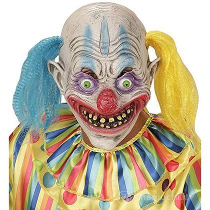 Maschera /4 Con Capelli Clown Psycho - Maschere - Widmann - Giocattoli