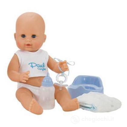 Bambola 30 Cm Che Beve E Fa La Pipì – Set Con Vasino, Biberon, Ciuccio E Bavaglino, Colori Assortiti (Invio Casuale)