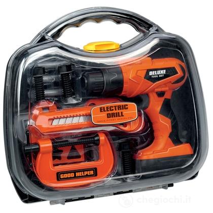 Trapano luci e suoni con accessori Valigetta (R30165)