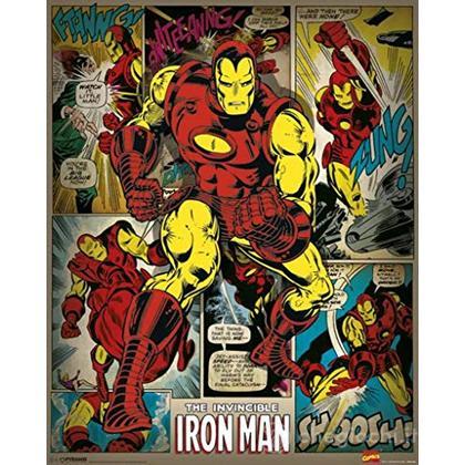 Marvel: Iron Man Retro (Poster 40X50 Cm)