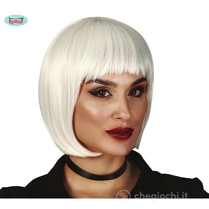 Parrucca Media Melena Bianca In Scatola (4433)