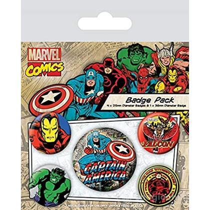 Marvel: Retro - Captain America Pin Badge Pack