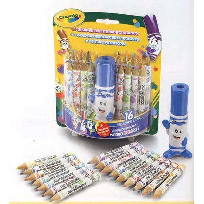 Lucky Dip Mini Matite Colorate 4 Pezzi | Confezione Regalo Per Festa Bambini | Sacchetti Regalo