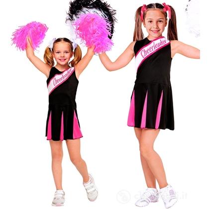 Cheerleader Nera/Rosa (vestito) 164 cm / 14-16 anni -  Bimba -