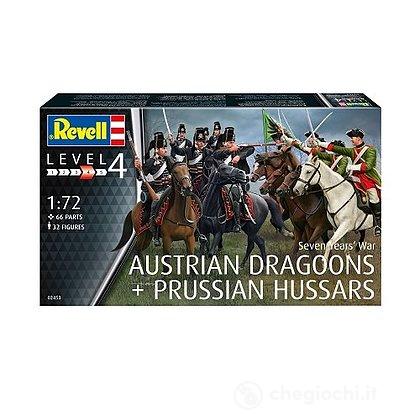 Cavalleria Austriaca Ussari Prussiani Guerra dei sette anni 1/72 (RV02453)