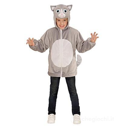 Gatto In Peluche Soft (Felpa Con Cappuccio E Maschera) (113 Cm / 3-5 Years)
