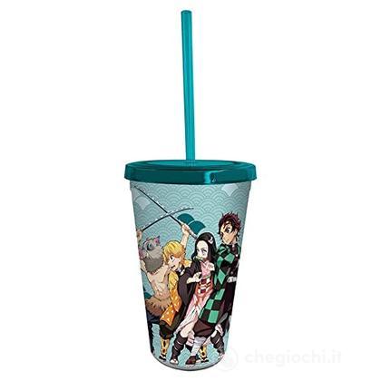 Demon Slayer bicchiere Tumbler con cannuccia 470 ml (ABYTUM041)