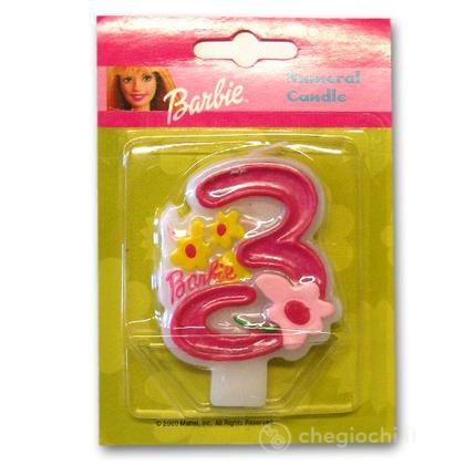 Barbie - Candelina Numero 3 - Accessori per feste - Procos