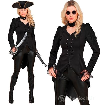 Frac Gotico Nero S - Costume Adulto Donna - Pirati,  Corsari e Bucanieri, Halloween, Carnevale - Veneziano, Personaggi Gotici e Horror