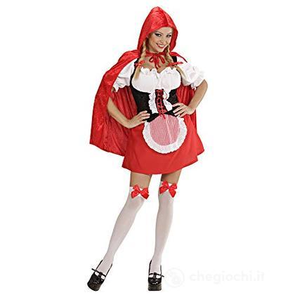 Mantellino Rosso (Camicia Con Corsetto, Gonna Con Grembiule, Mantellino Con Cappuccio) S