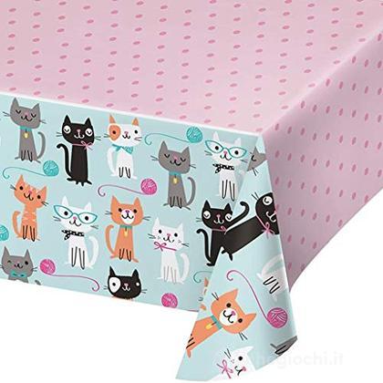 Creative Converting: Tc Pl Aop 6/1Ct 54X102 Purr-Fect Party