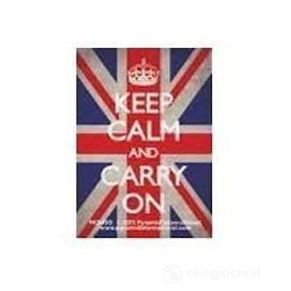 Keep Calm And Carry On: Union Jack Keychain (Portachiavi)