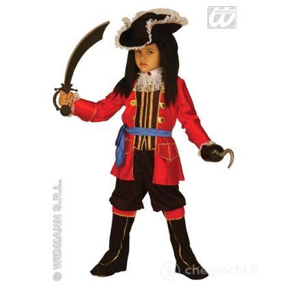 Capitano Pirata (Casacca Con Jabot, Pantaloni Con Copristivali, Cintura, Cappello) (158 Cm / 11-13 Years)