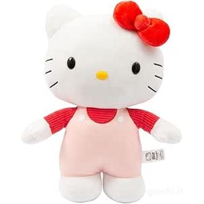 Hello Kitty Peluche Cm 30 Salopette Rosa