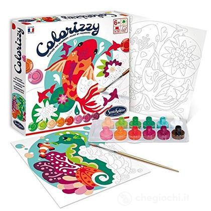 Sentosphere 3904502 Colorizzy - Kit per dipingere con i Numeri, per Bambini,  Carpa e Cavalluccio Marino, Kit Creativo Fai da Te - Kit artistici -  Sentosphere - Giocattoli