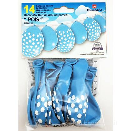 Busta 14 Pall. Celesti 6 Pois + 8 Neutri (PB500/04F)