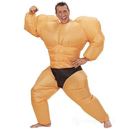 Culturista (Costume Gonfiabile Con Ventola) - A Batteria (4 Batterie Aa Non Incluse) (One Size Fits Most Adult)