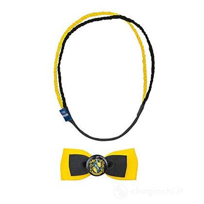 Hp Hufflepuff Double Headband&Clip Set