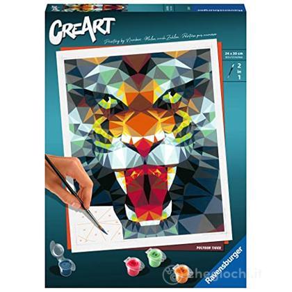CreArt Serie Trend C - Polygon Tiger - Disegno e colori - Ravensburger -  Giocattoli