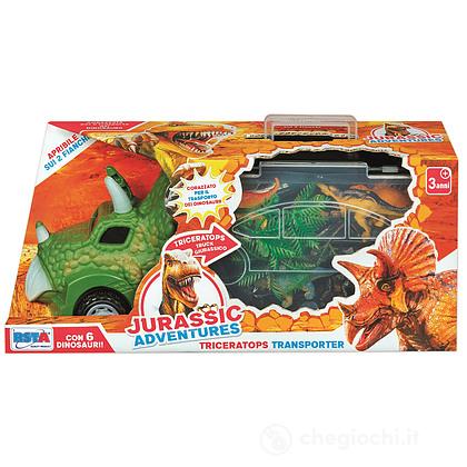 Camion Jurassic Triceratopo Con 6 Dinosauri (11517)
