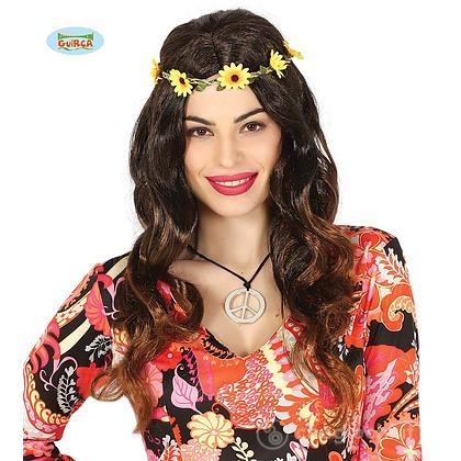 Parrucca Con Corona Di Fiori In Confezione (4517)