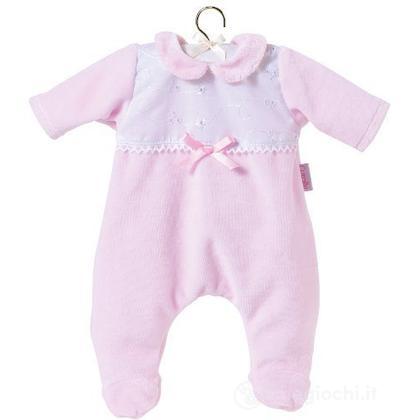 Bigjigs Toys Pigiama Rosa A Righe Per Bambole Da 38 Cm - Vestiti Per Bambole Di Pezza, Giochi Di Ruolo, Età 2+