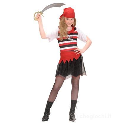 Piratessa (Vestito, Cintura, Bandana) (140 Cm / 8-10 Years)