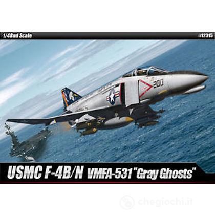 Aereo Usn F-4N Vmfa-531 Gray Ghosts. Scala 1/48 (AC12315)