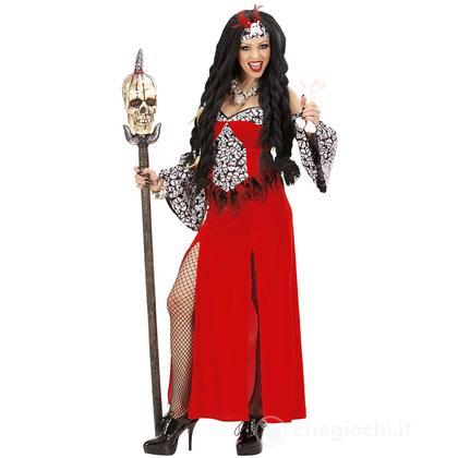 Sacerdotessa Voodoo (Vestito, Maniche, Copricapo) M