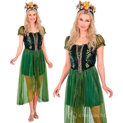Regina Della Foresta (vestito, copricapo) M - Costume Adulto Donna - Fantasia e Favole, Nobili e Reali