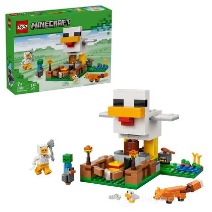 LEGO Minecraft 21585 Fattoria di Galline, Giocattolo da Costruire con Minifigure e Mob, Regalo per Gamer, Bambini e Bambine 7+