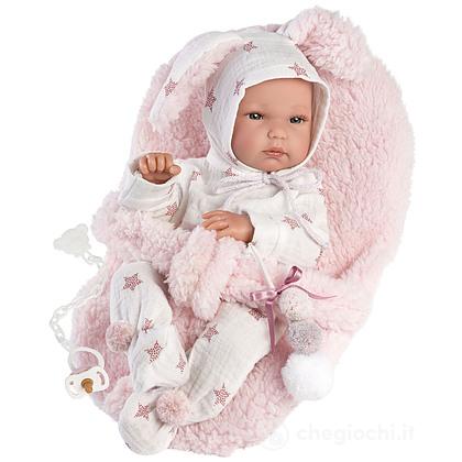 Bambola Coniglio Rosa Cm 35