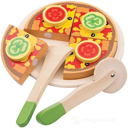 Set da tagliare - pizza verdure legno (10587)